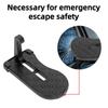 Anti-slip Foldable Car Door Step Glass Breaker Car Pedal Roof Auxiliary Pedal Roof  Safety Hammer