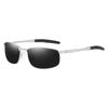 Metal Polarised Sunglasses Fashion Retro Small Frame Dazzling Colour Changing Sunglasses Driving Riding Windproof Mirror