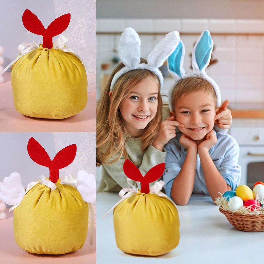 

Reusable Chick Easter Candy Bags Washable Velvet Bag New Cookies Bag