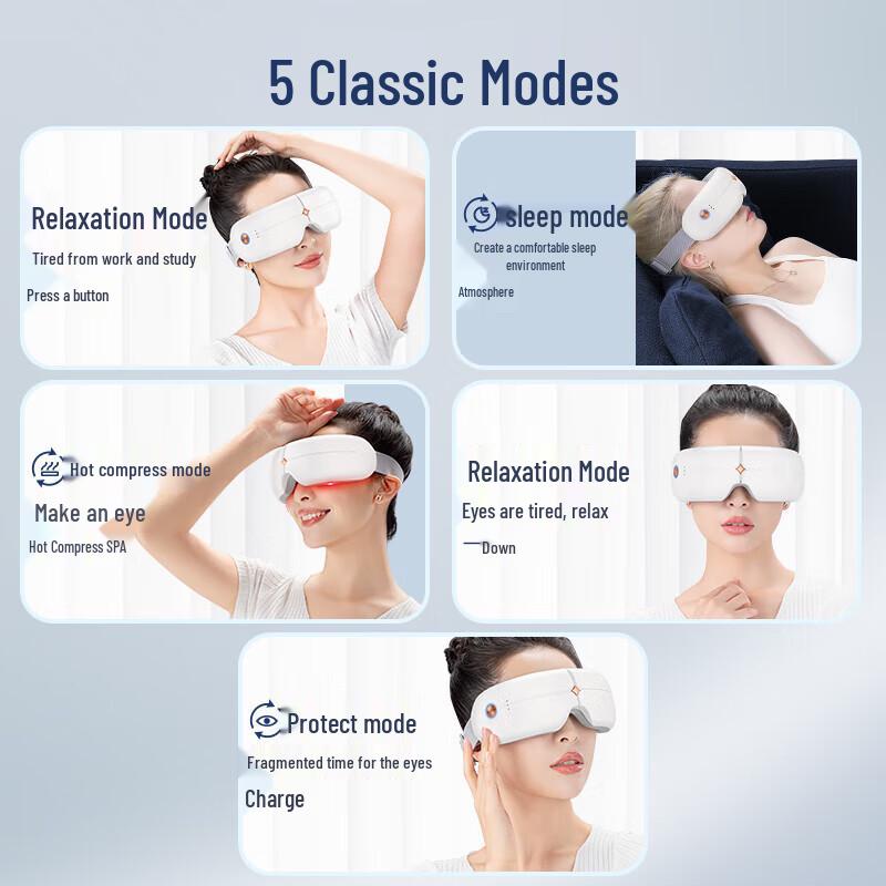 Smart Gesture Control Eye Massager for Children and Students