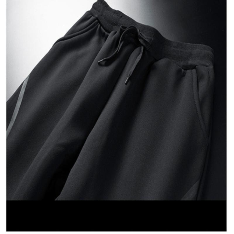 Winter Fleece-Lined Thickened Warm Casual Set Men's Sweatshirt Two-Piece Set Middle-Aged Elderly Sports Dad Outfit Jacket Men