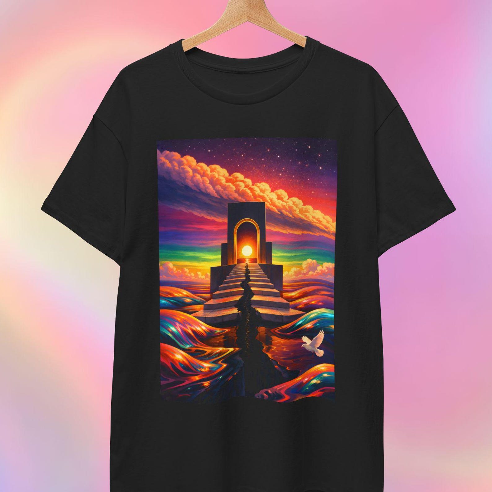 Psychedelic Art T shirt XL