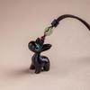 Sandalwood Deer Keychain & Phone Pendant - Cute Ornament for Men & Women