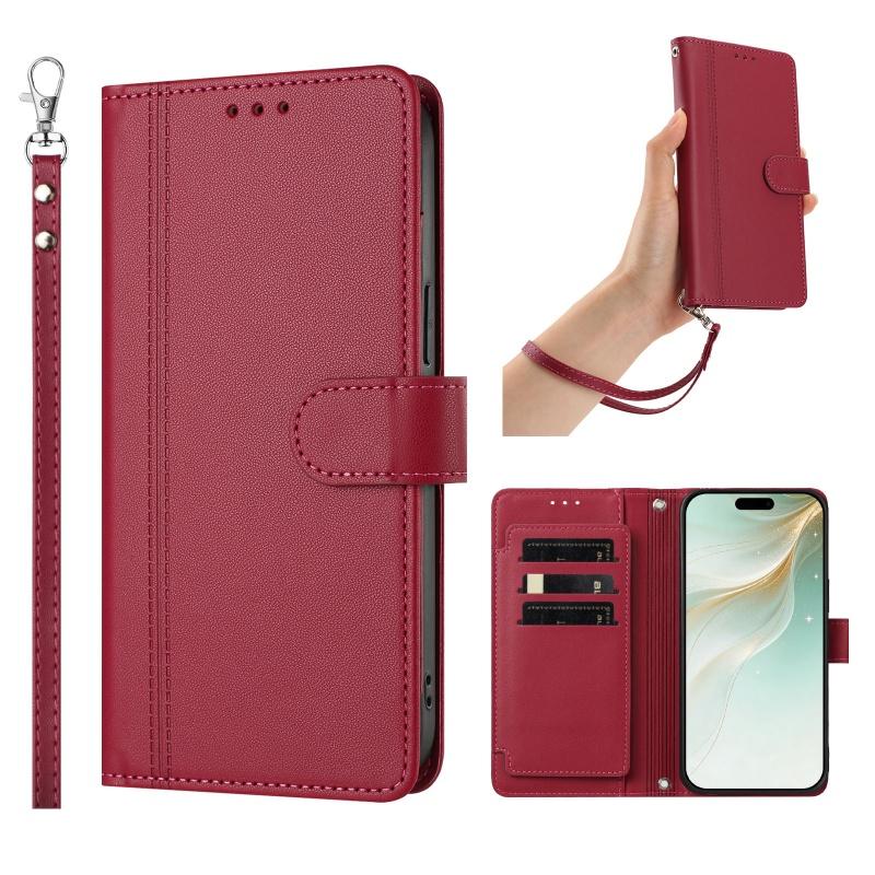 PU Leather Flip Phone Case For Samsung Galaxy S6 S7 Edge S8 S9 Plus S10 S20 FE S21 S22 Ultra Holder 9 Card Slots Wallet Cover