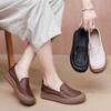 Women's Shoes with Soft Top and Soft Sole, Comfortable and Versatile Leather Shoes, Round Toe Breathable Travel Shoes, Hiking Shoes for Women