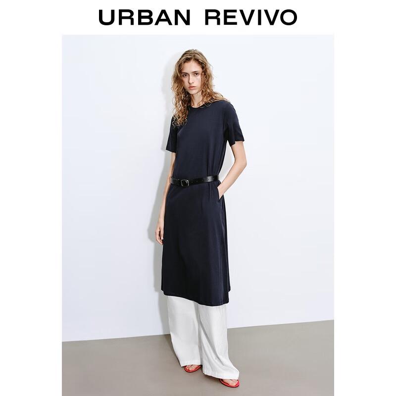 UR Women's Casual A-Line Short Sleeve Midi Dress