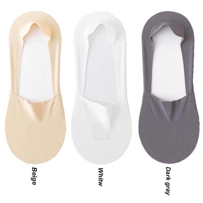 Mens Socks Fashion Summer Men Invisible No Show Socks Solid Color Casual Breathable Silicone Non-slip Low Cut Ankle Boat Socks