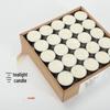 Smokeless Odorless White Tea Light Candles for Heating, Scented Candle Wax for Sealing, and Warming Tea.
