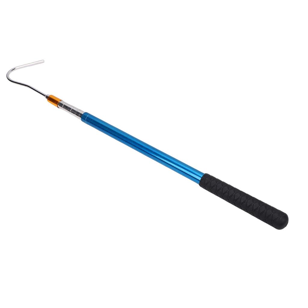 Attic Pull Down Hook 62.6in Metal Telescopic Ladder Door Stairs Puller for Garage Door Rolling Door