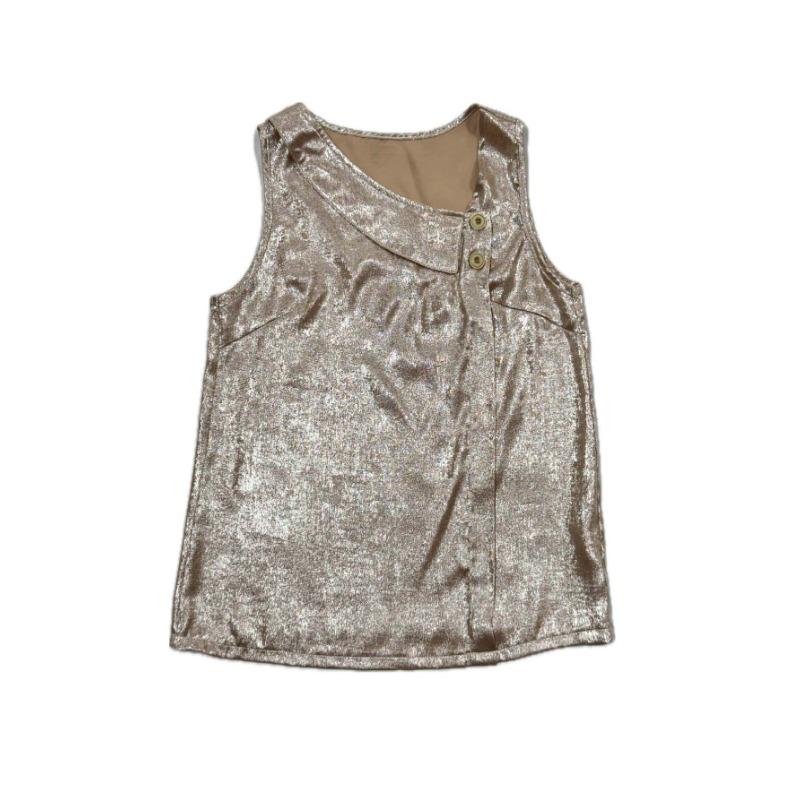 New Women's Casual Side-neck Sleeveless Regular Women's Top T-shirt