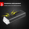 USB Rechargeable Lighting Sensor Horn Battery Indicator Bicycle Tail Light Led Flashlights Bike Accessories Bicycle Front