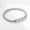 Men's 6MM Stainless Steel Bracelet Flower Basket Chain Hip Hop Titanium Steel Keel Chain Snap Jewelry