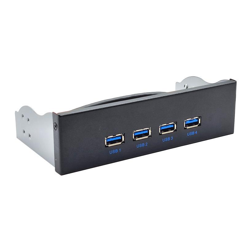 USB 3.2 Typ-C Panel für optisches Laufwerksschacht, 10 Gbit/s, 3,5/5,25 Zoll HUB, 19-PIN auf C-Port Wendeanschluss
