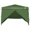 Pop Up Gazebo Tent 290 X 290 X 251 Cm Green Fabric
