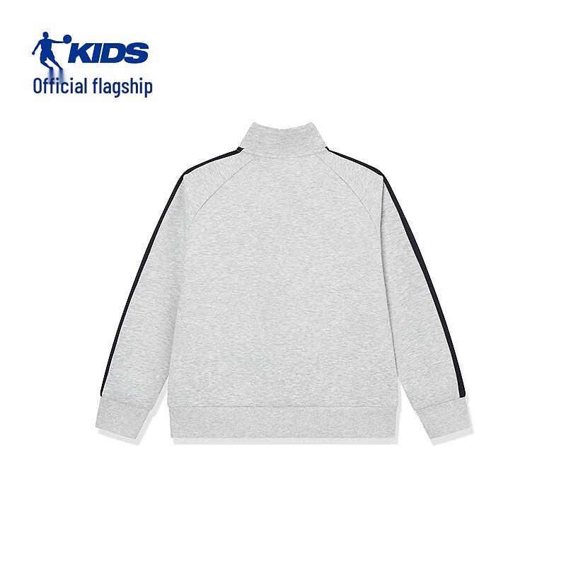 Qiaodan Boys' Mock Neck Long-Sleeve Casual Sweatshirt