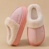 New Winter Warm Couple Style Concise Fluffy Slippers Women Men Non-slip Soft Cosy Slides Indoor Mule Ladies' Home Cotton Shoes