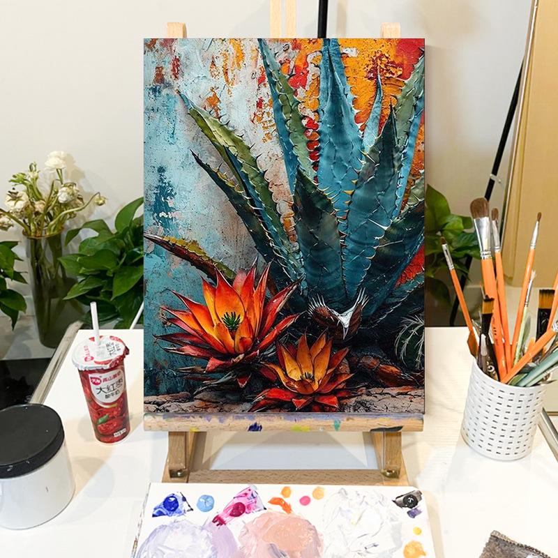 

Набор для цифровой живописи маслом своими руками - Акриловая живопись по номерам, Рама в комплект не входит 50x70 cm