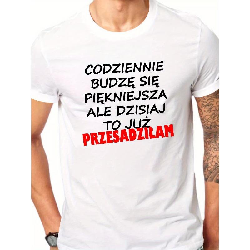 Fun Polish Languages Men s Short Sleeve T-shirt Summer T-shirt Top S