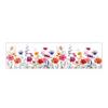 Adesivo Colorato Floreale per Finestra Primavera Estate Fiori Selvatici Statico Pellicole per Finestra Biadesive Decalcomanie Anti-Collisione per Porte in Vetro per Soggiorno Camera da Letto