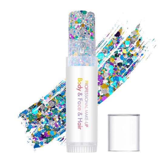 Body Glitter Gel Face And Body Sparkling Lotion for Festival J