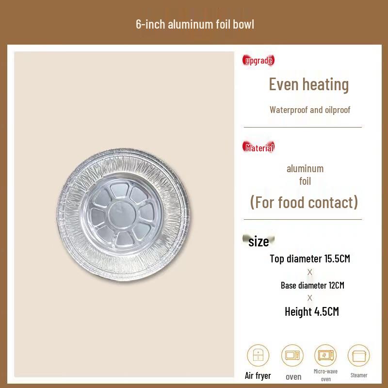 Disposable Round Aluminum Foil Baking Pans