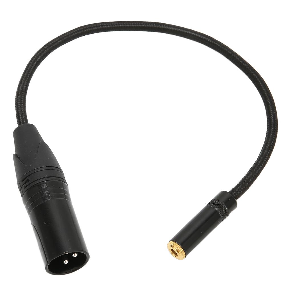 XLR Male to 3.5mm Female Calbe 0.3m 0.98ft XLR Connector Converter for Amplifiers Mixers