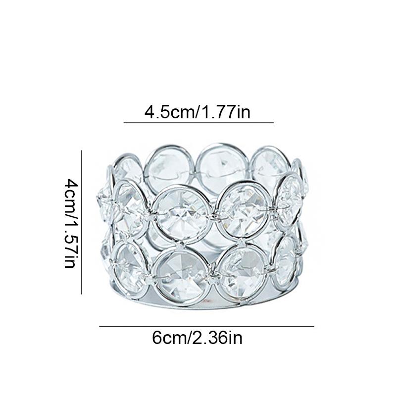 

1 шт. Кристальное свадебное украшение Высококачественный подарок Безопасное размещение Романтичный Элегантный Декор для гостиной Подсвечник для спальни