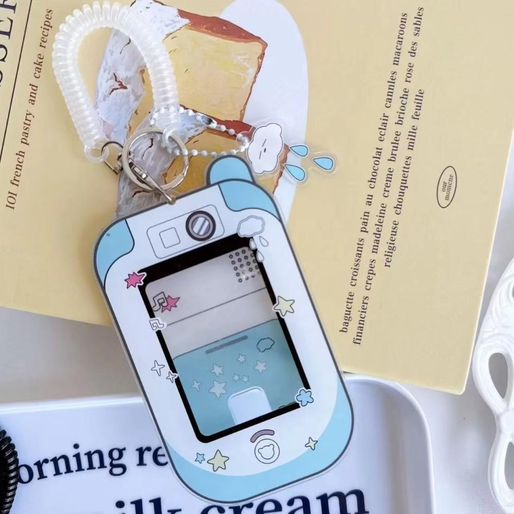 3 Inch Acrylic Card Holder Keychain Pendant Kpop Photocard Holder  for Backpack Accessory