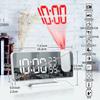 DWCQR™ Digital Clock, Multifunctional Clock, Alarm Clock, LED Projection Clock, Snooze, Clock Radio, Table Clock, Wall/Ceiling Mirror, Temperature/Hum