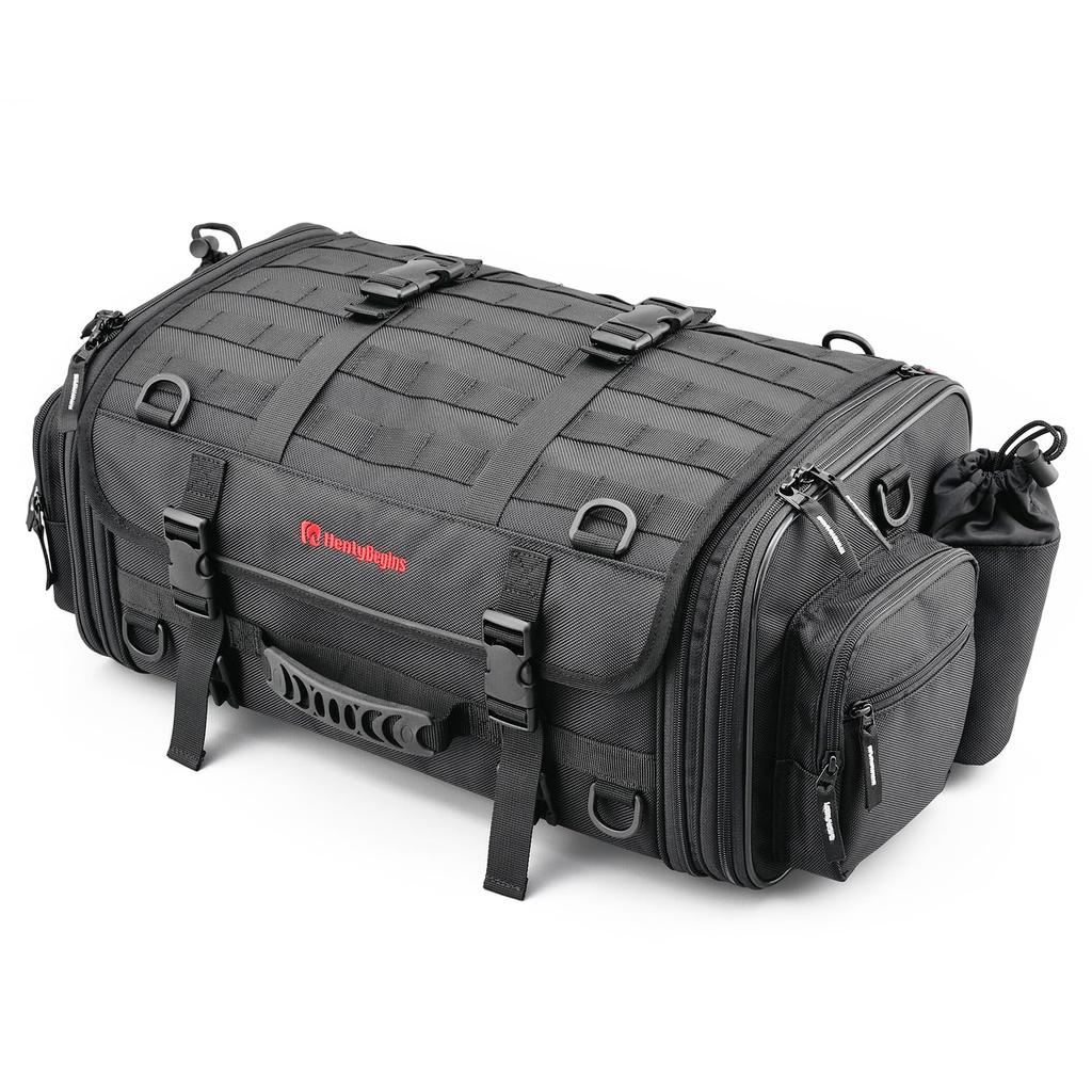 Henly Begins Daytona Motorcycle Seat Medium for Hotel Stays and 96720 Black Bag, Basic, (33-42L), Two-Night Touring, DH-718 [BASIC],