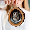 1/4Pcs Animal Christmas Ornaments 2D Flat Acrylic Owl Decorations Forest Animal Hanging