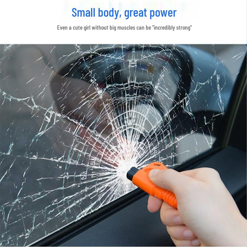 3-in-1 Car Safety Hammer: Mini Window Breaker, Emergency Escape Tool, Life-Saving Multi-Functional Device