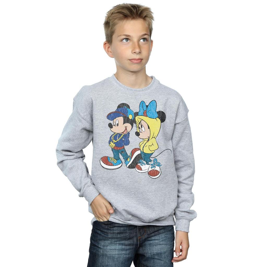 Disney Boys Mickey And Minnie Mouse Pose Sweatshirt