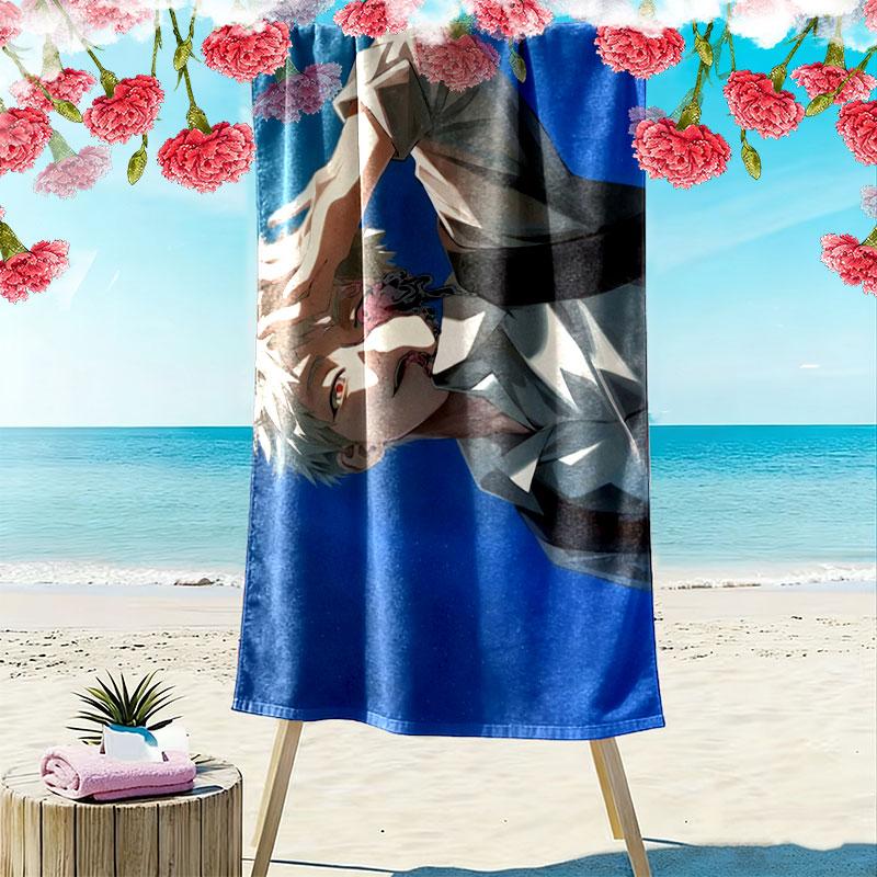 The Summer Hikaru Died Print Beach Towel, Large Soft Quick Dry Towel for Beach Camping Swimming