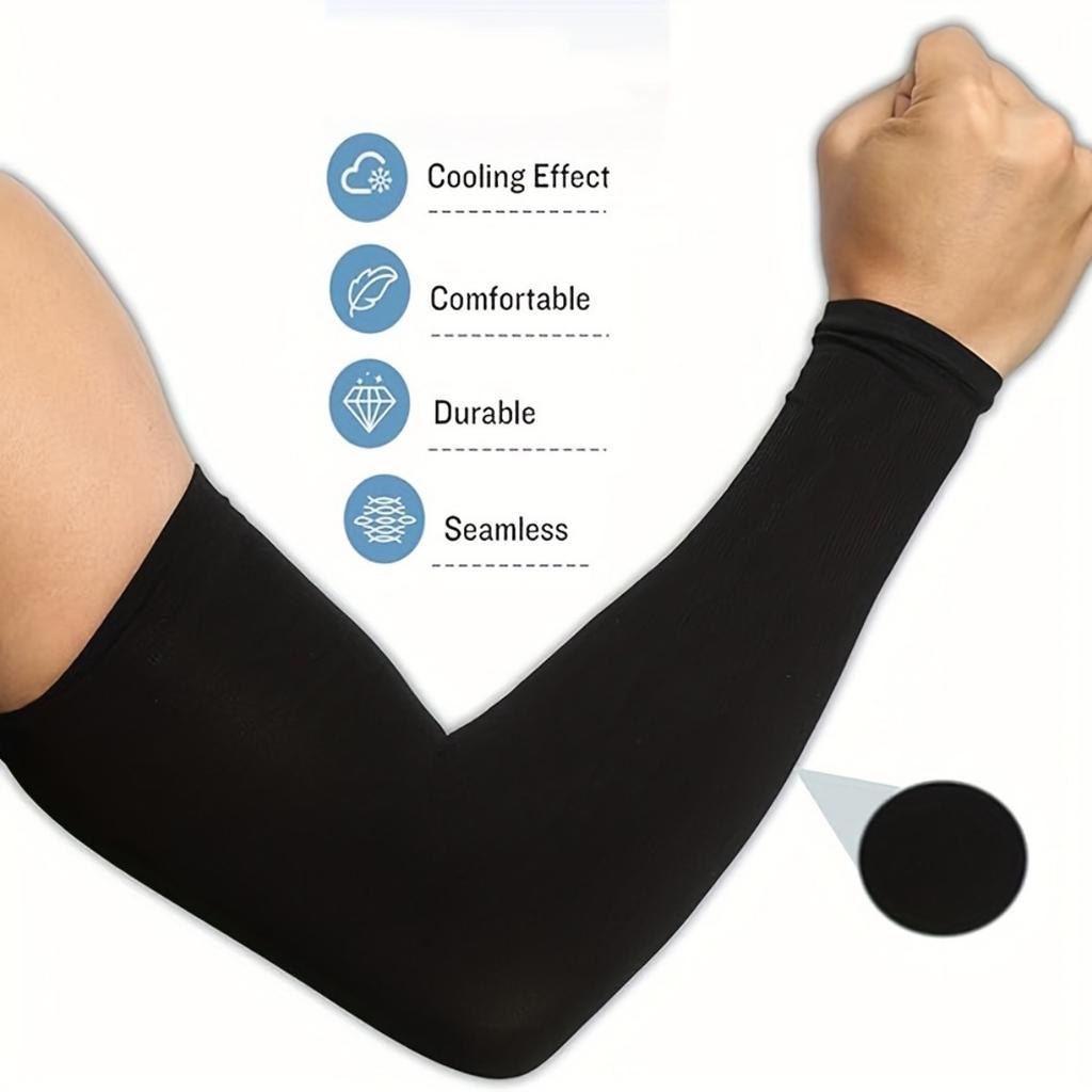 10/3/1 Pairs of Ice Sensitive Sunscreen Sleeves, Breathable and Elastic, Quick Drying Fabric, Elastic Fit, Ideal Choice for Summer Sports Cycling