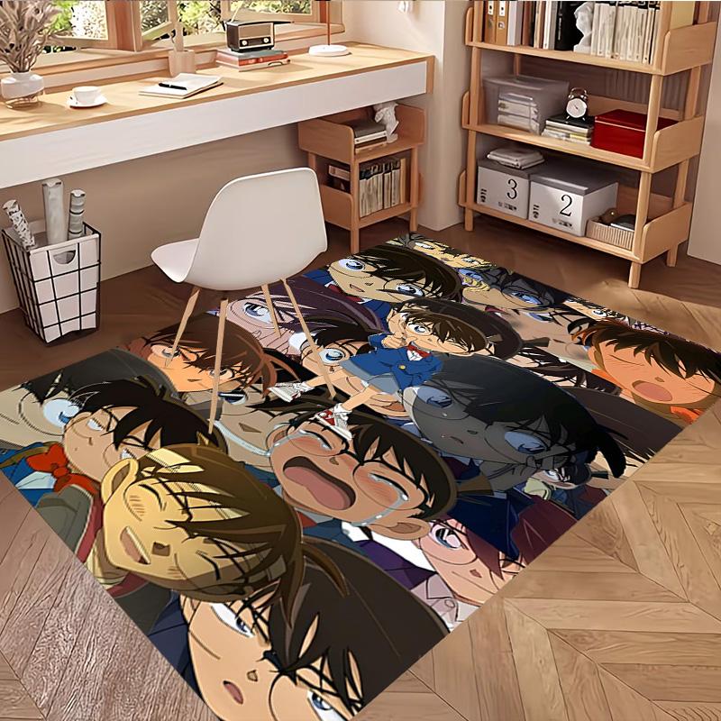 Detective Conan Print Rug, Washable Floor Carpet, For Entryway Dorm Laundry Room Office Study, Home Decor Birthday Christmas Gift