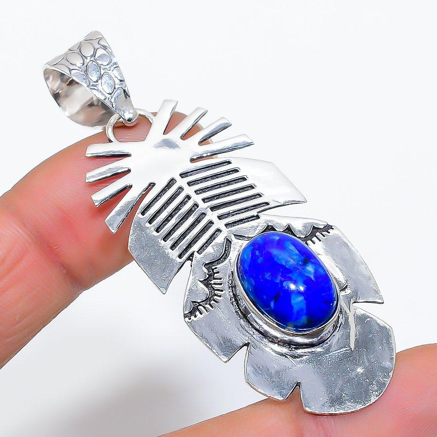 

Lapis Lazuli Gemstone Handmade Jewelry Pendant 2.48 VR-4243
