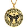 12 Guardian Angel Medal Wings Ankh Life Force Stainless Steel Pendant Necklace