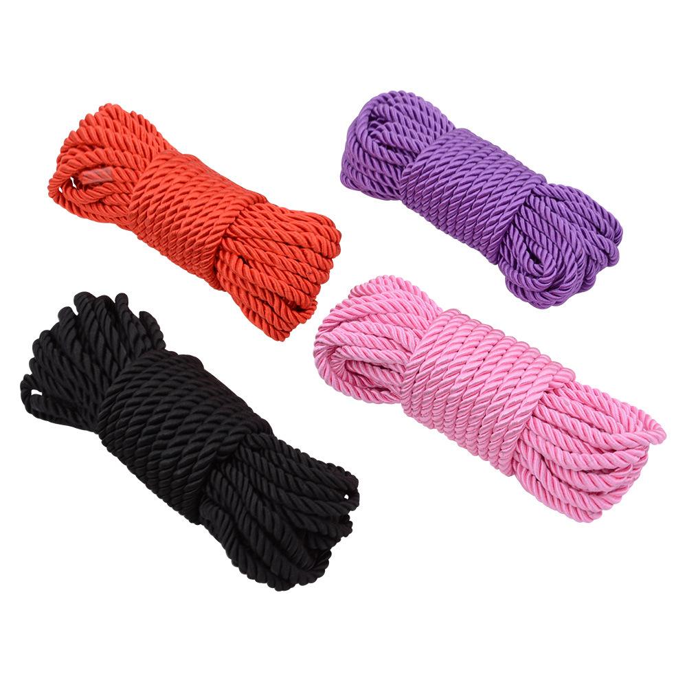 5 M 10 M Mercerized Rope Bed BDSM Binding Rope Hands and Feet Binding Training Adult Sex Product Props