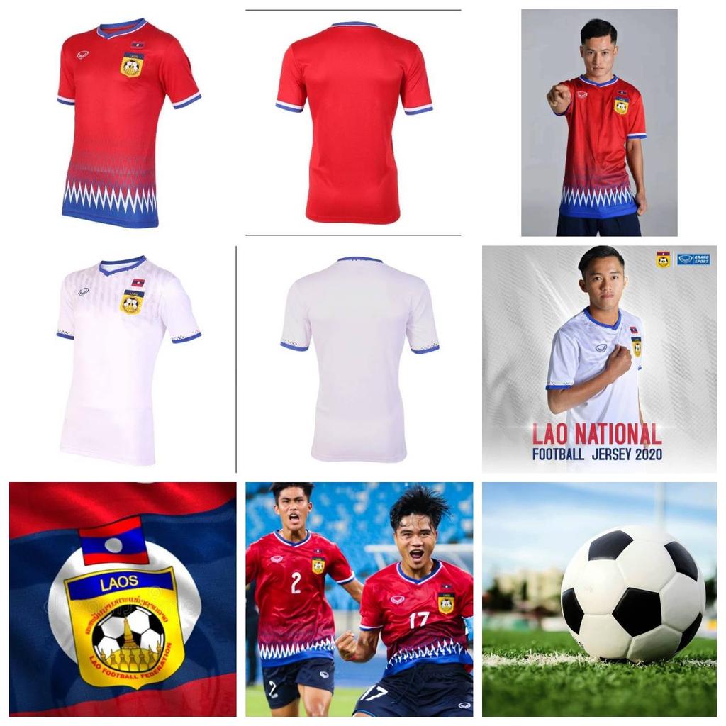 LAOS FUSSBALL SOCCER NATIONALMANNSCHAFT TRIKOT SHIRT HOME FAN Aufdruck Schnelltrocknend Kurzarm Uniform Logo Sport