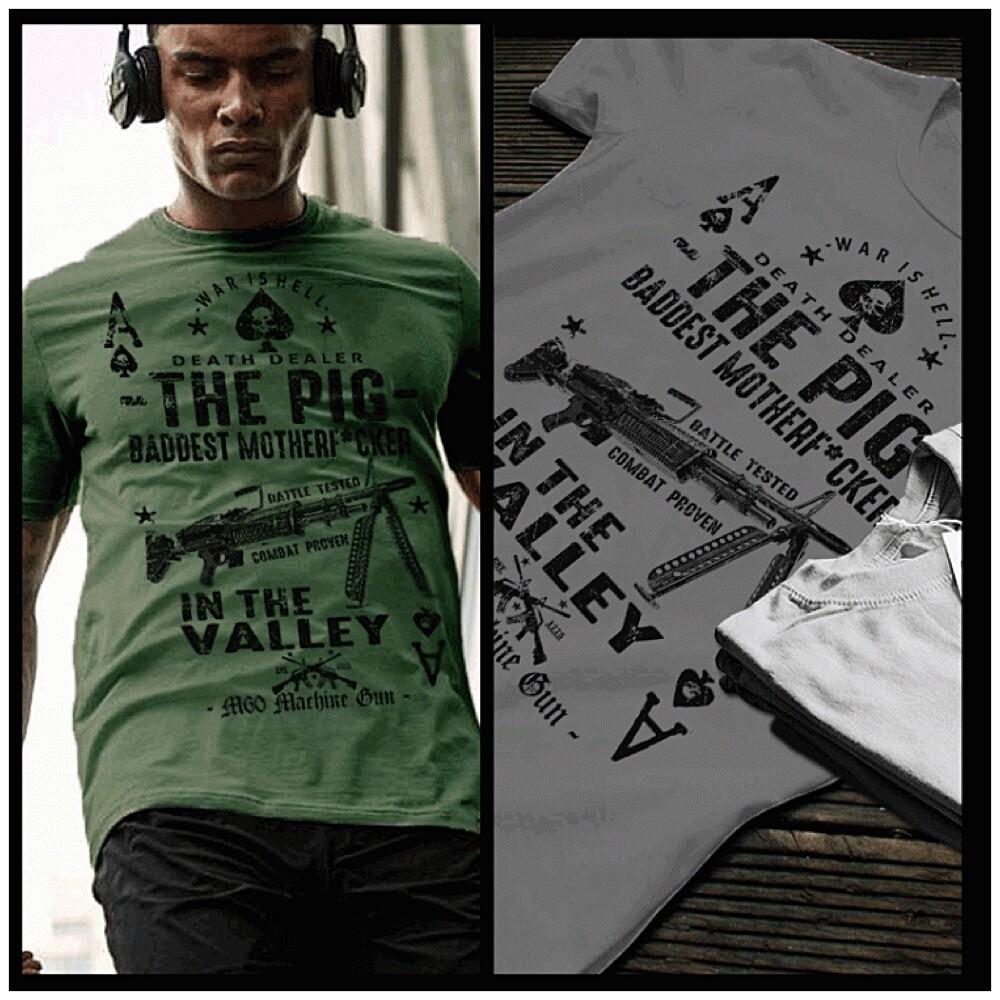 Пулеметчик Пулеметчик M60 m249 пехотное оружие Боевая рота Унисекс футболка M