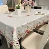 European Pastoral Embroidered Tablecloth Rectangular Dining Table Mat Polyester Embroidered Fabric Coffee Table Tablecloth
