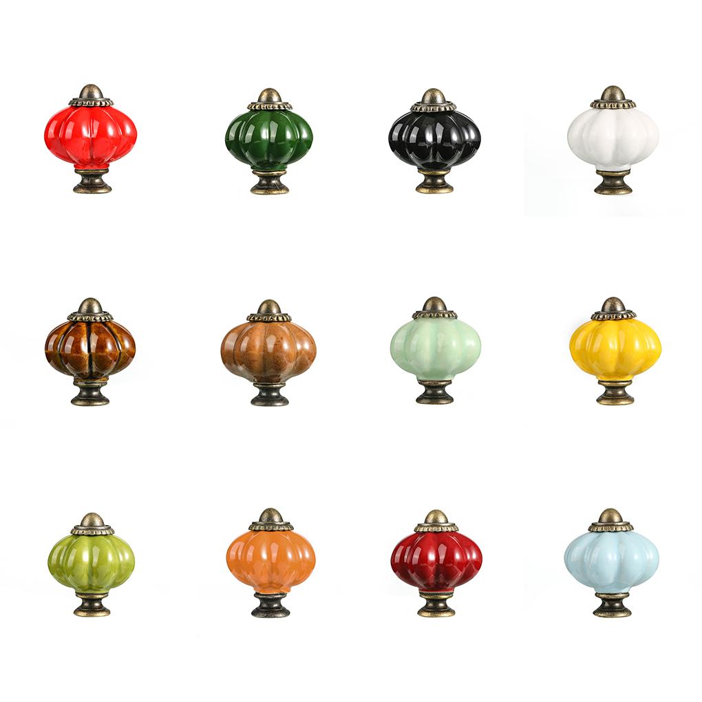 Ceramics Pumpkin Home Decoration Furniture Handles For Drawers And Wardrobes Drawer Handles