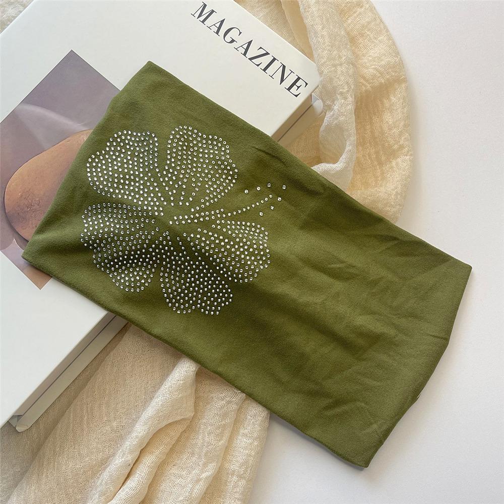 Trendy Elastic Hairband Stretchy Solid Color Turban Photo Shoot Y2K Hair Accessories for Women