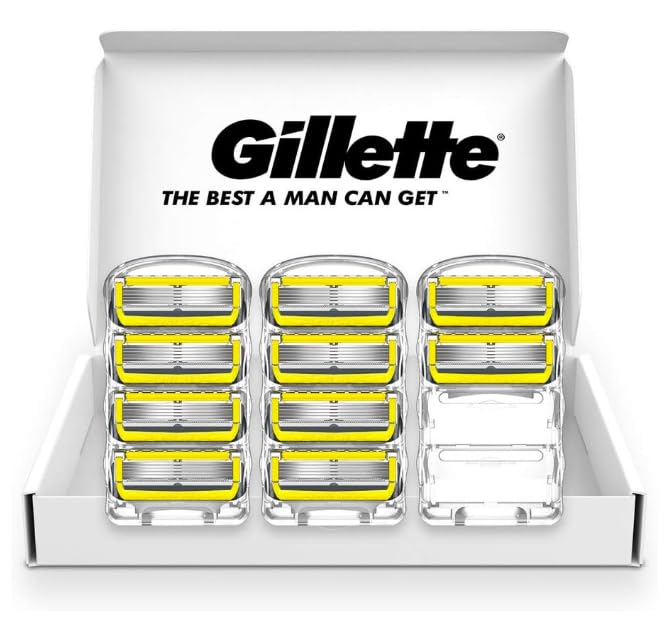 Gillette ProShield Manual Shaving Razor for 10 Replacement Blades Men,