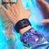 Sanda Men's Waterproof Y2K Retro Quartz Wristwatch with Multi-section Armor Strap, Model 9503.
