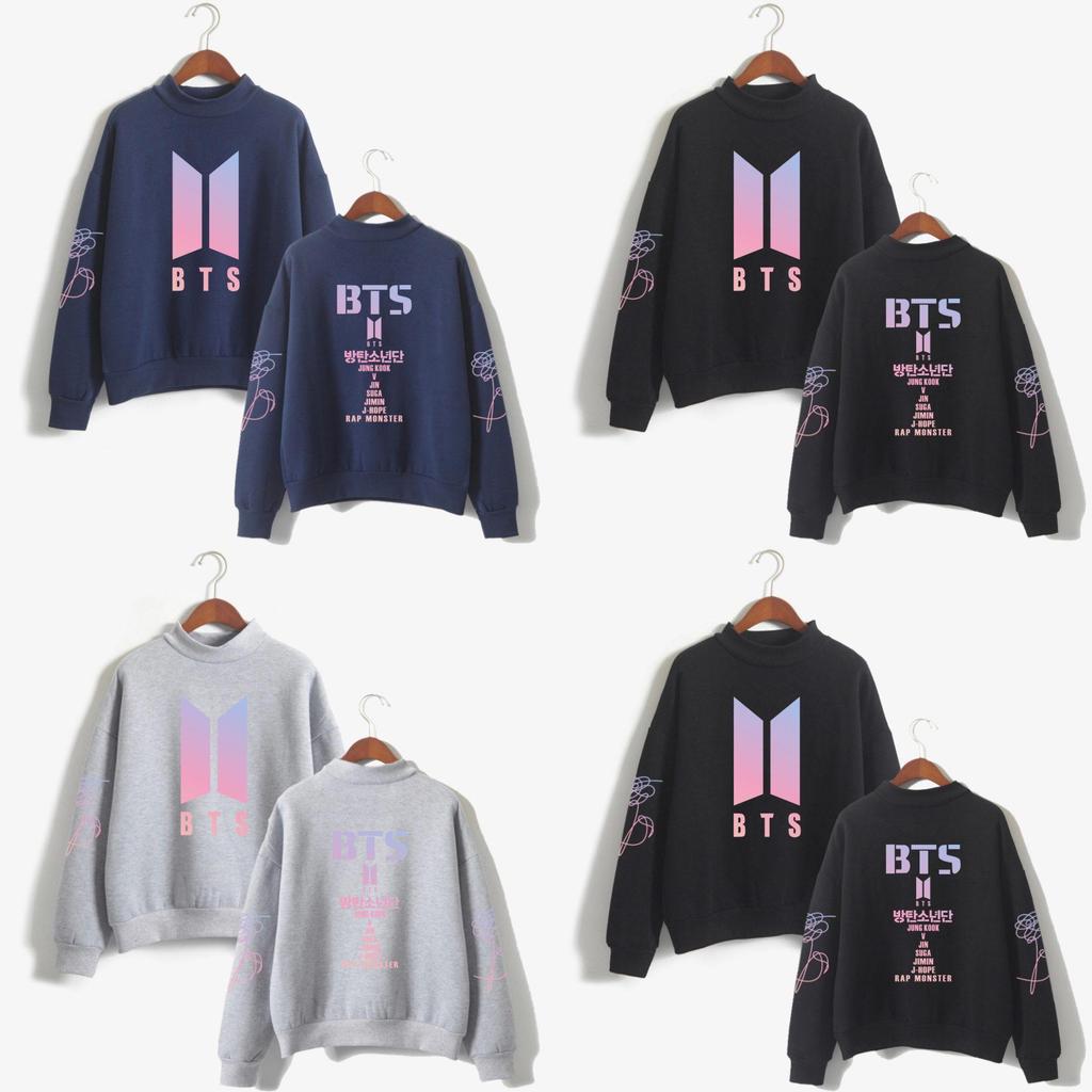 Bts Kpop In Bloom Sweater Unisex Jung Kook Hoodie Bangtan Boys Stylish Comfortable Cotton Blend
