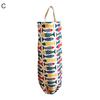Plastic Bag Holder Printing High Capacity Multi-use Waterproof Elastic Mouth Closure Storage Washable Wall Mounted Grocery Bag Holder for Home
