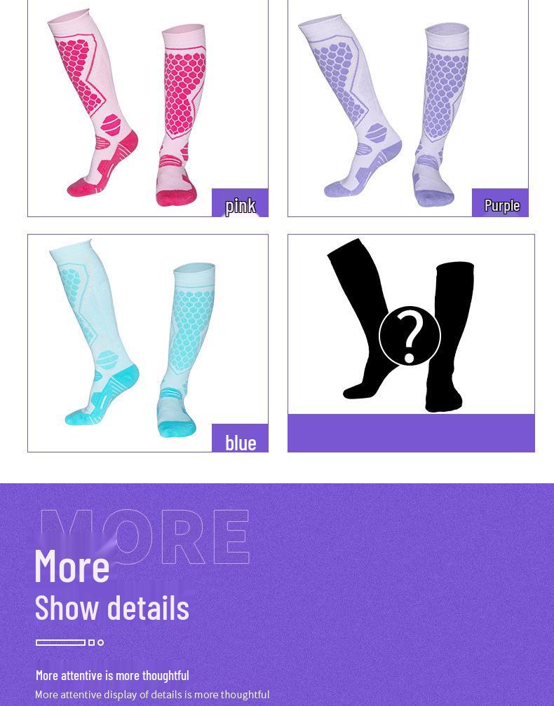 Unisex Merino Wool Ski Socks - Thick, Long Tube for Autumn/Winter, Anti-Cold for Warmth