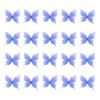 20PCS Embroidery Butterfly Appliques Sew On Patches for Sewing Craft Wedding Dress Clothing Decoration Hair Accessories